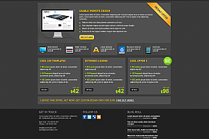 免费单页网站模板-团队展示网页 HTML 模板