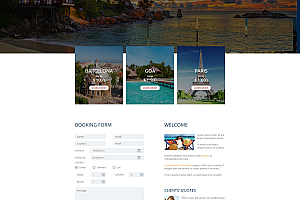 旅游网站 模板之家-简单的旅行模板网页设计图片（简约版旅行模板网页设计图片）